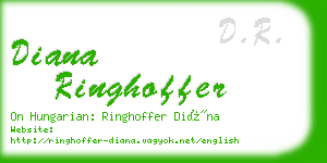 diana ringhoffer business card